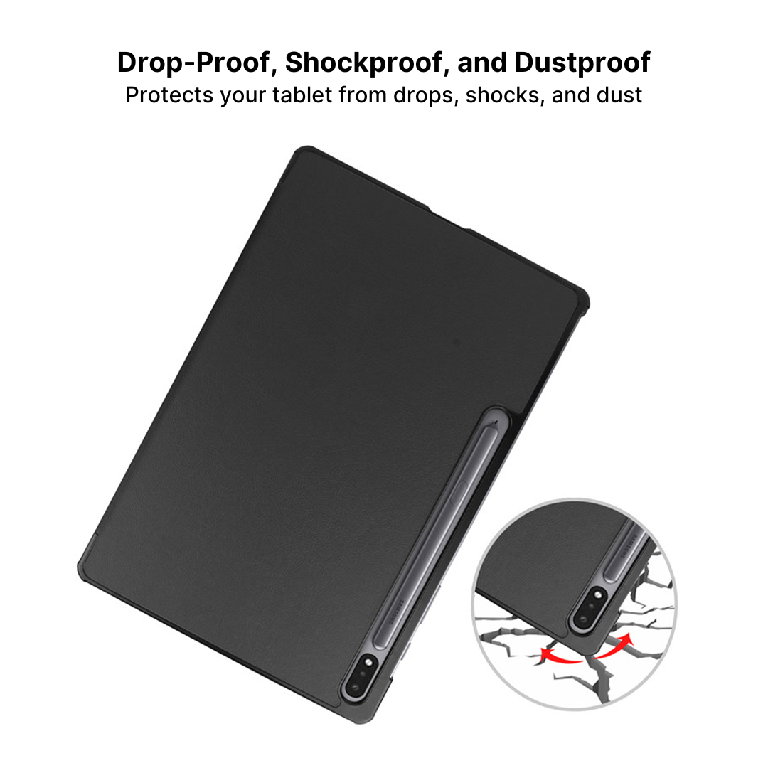 Slim and Lightweight Samsung Galaxy Tab Case with Tri-Fold Caster Design