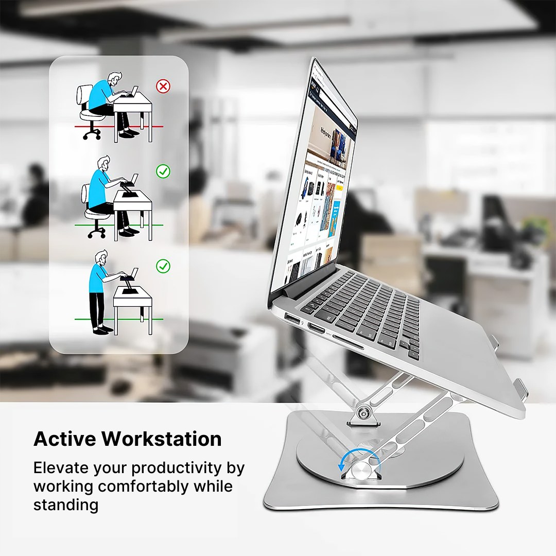 Swivel Laptop Stand 360 – BlueBolt Chargers