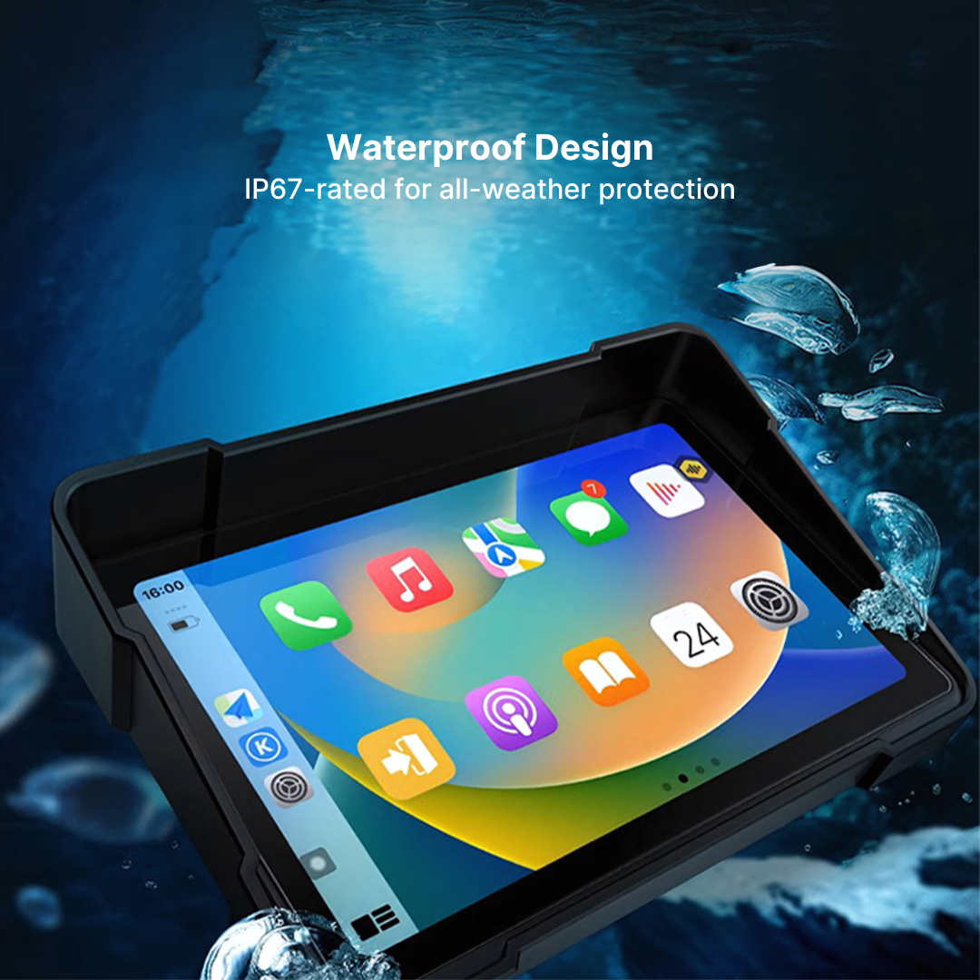 MotoRide Wireless CarPlay Dash Unit for Motorbikes