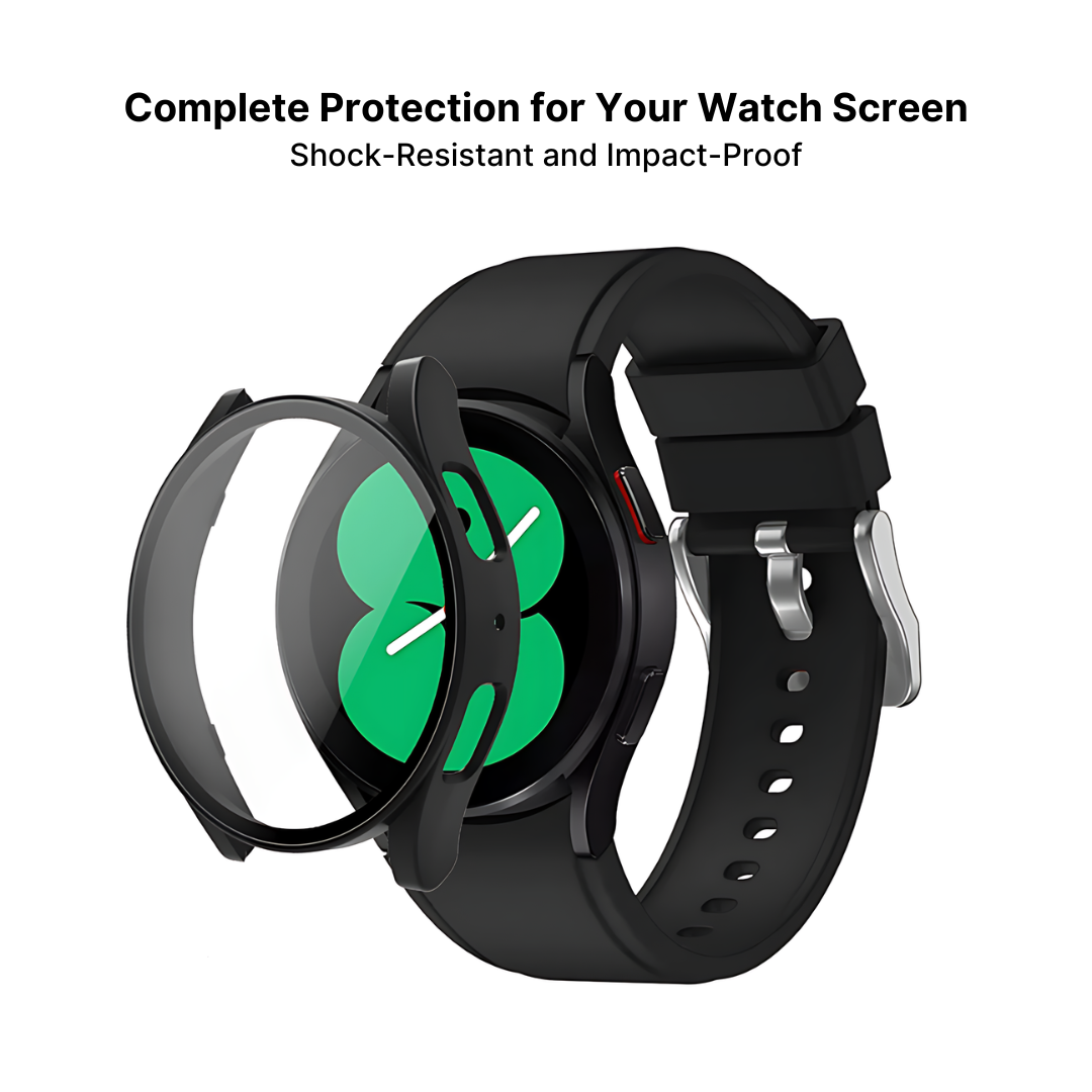 Samsung Galaxy Watch Silicone Sport Band, Tempered Glass