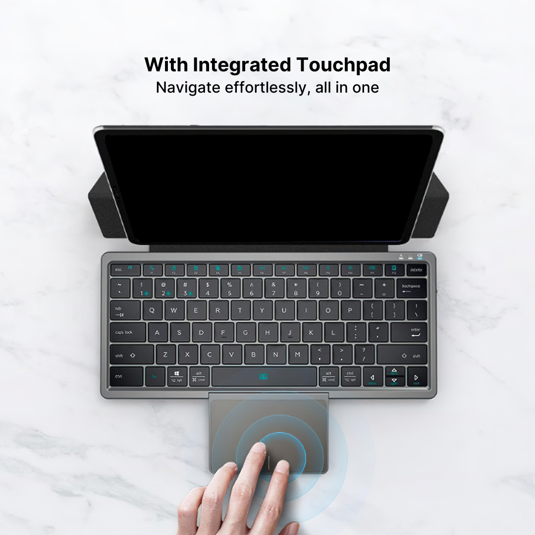 Big Tablets With Slide Out Keyboard Wireless Portable Keyboard for Tablets and Smartphones