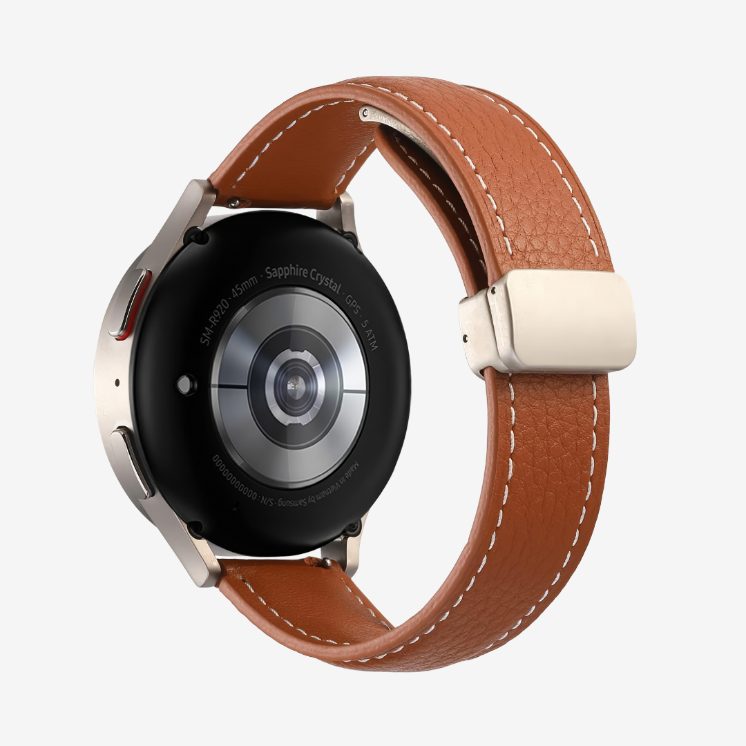 Classic Magnetic Leather Strap for Samsung Watch