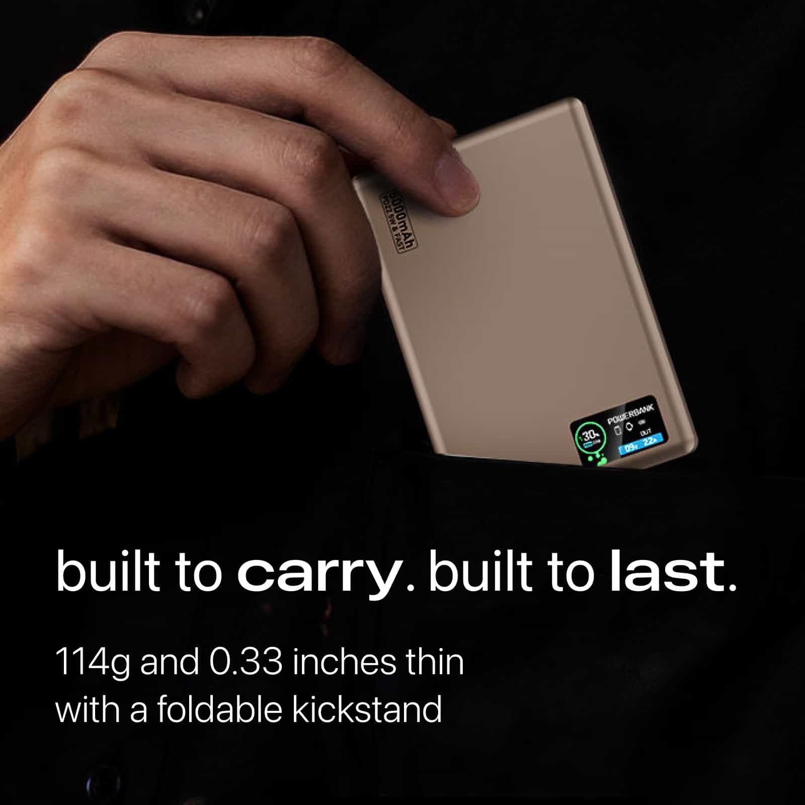 22.5W Ultra Slim Q2 Power Bank with Display