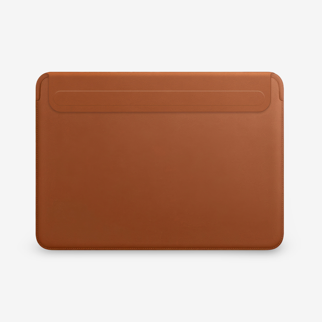 PU Leather MacBook Sleeve with Magnetic Flap and Mouse Pad