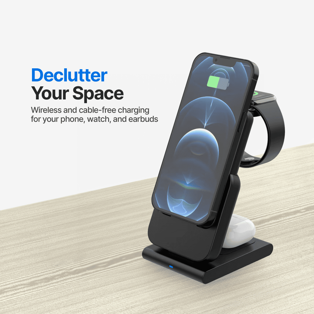 Power Mag PowerMag 3-in-1 Magnetic Wireless Charger with Stand