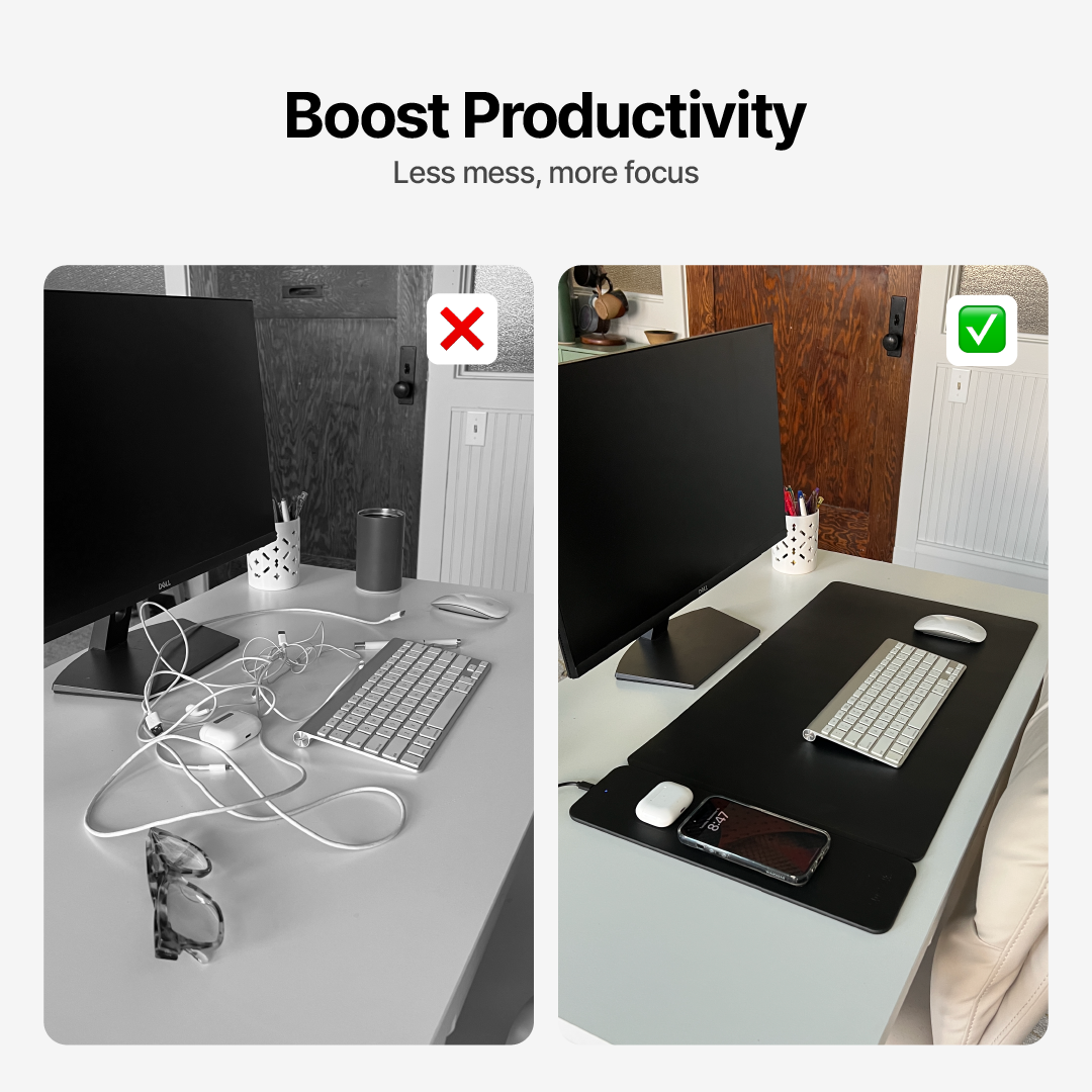 PowerMat Pro DUO Wireless Charging Desk Mat