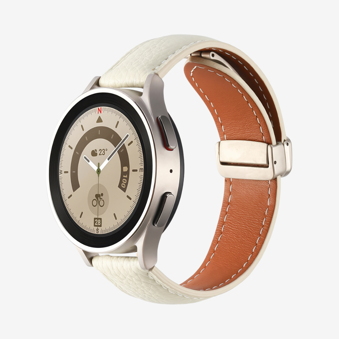 Classic Magnetic Leather Strap for Samsung Watch