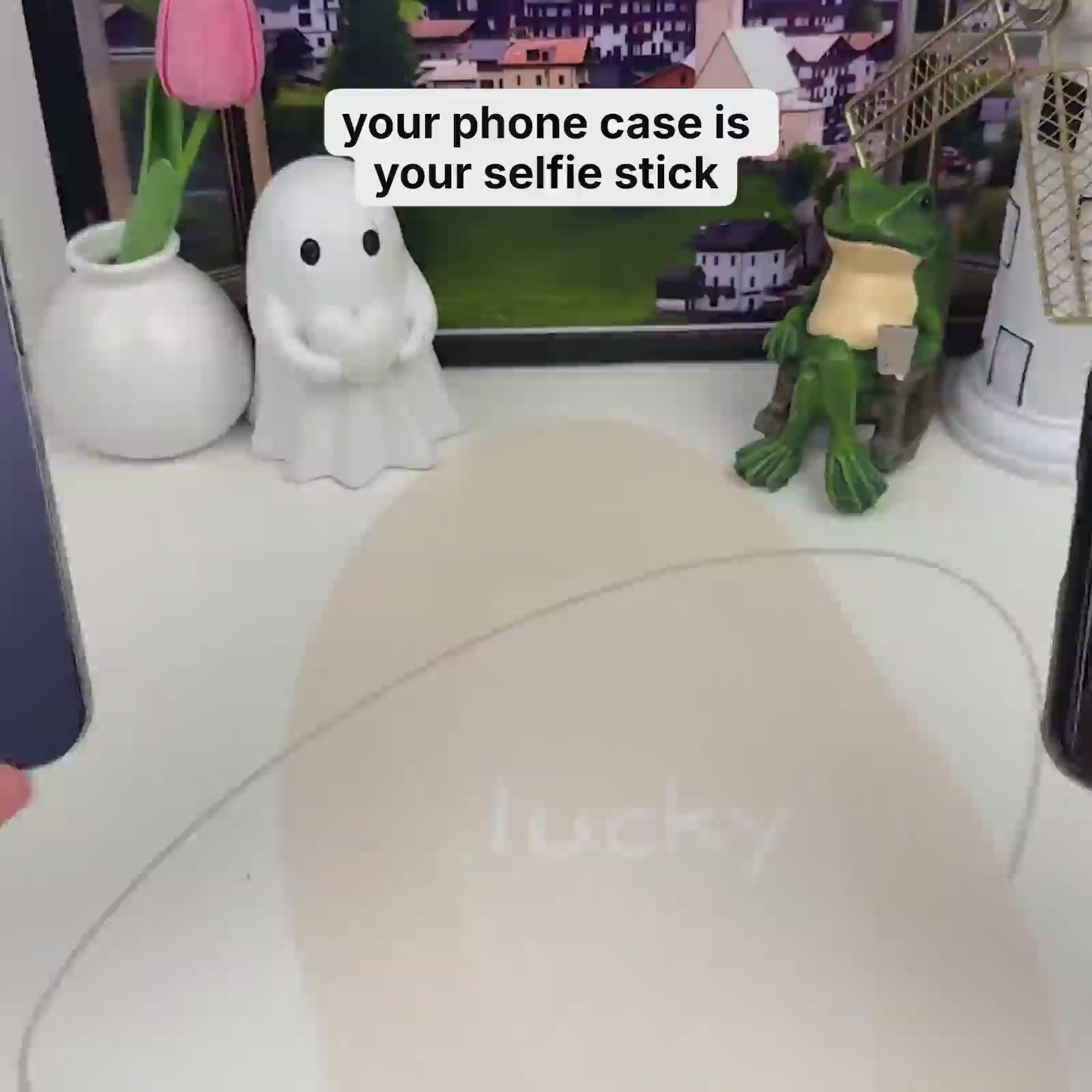 iPhone Case with Built In Selfie Stick